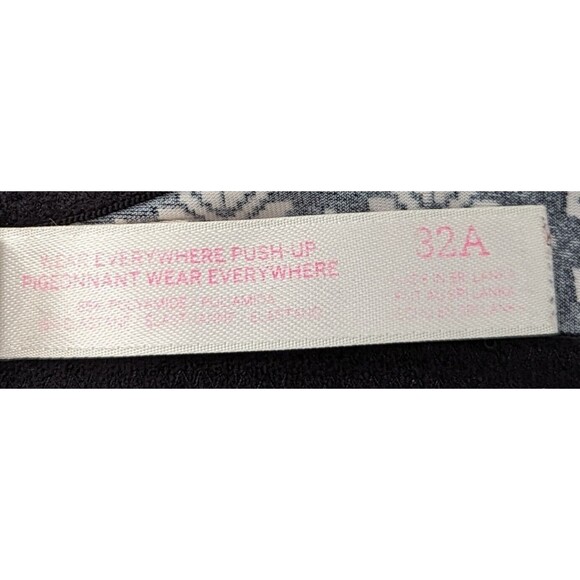 Victoria's Secret PINK Bra Women's 32A Black Multi Logo Push Up Holiday - Picture 7 of 7